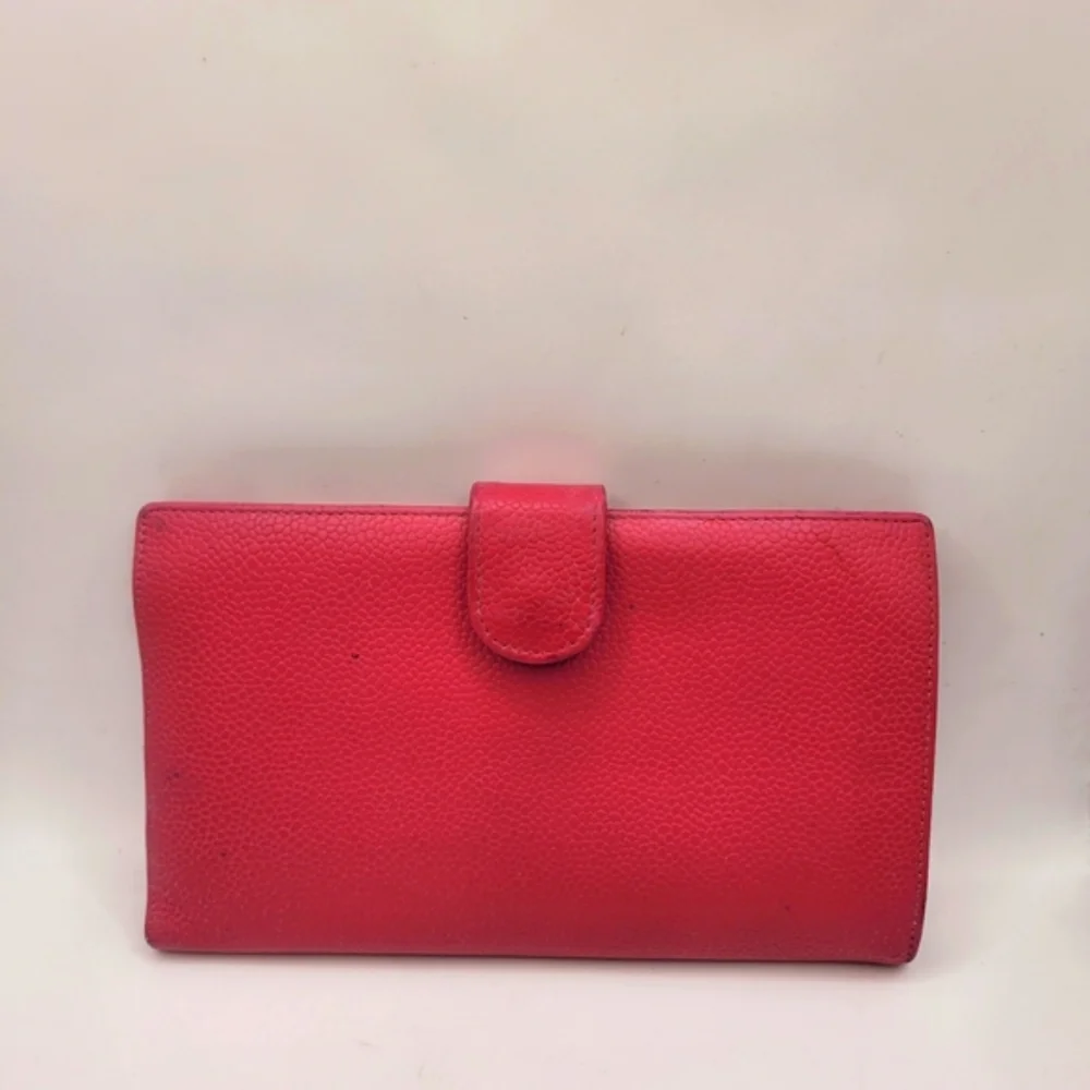 CHANEL caviar leather